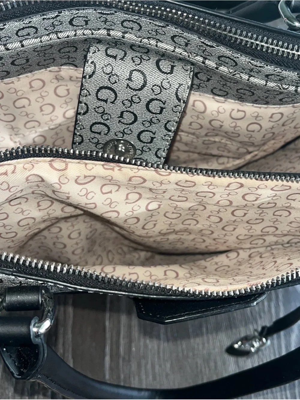 Guess structured satchel